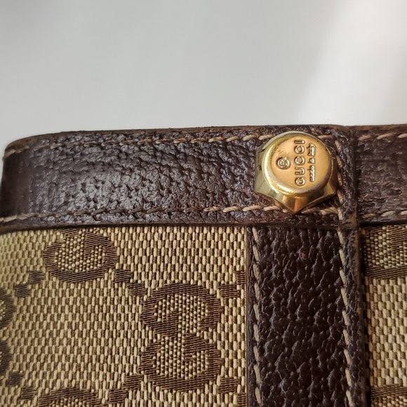 Gucci Crystal GG Monogram Canvas and Leather Continental Wallet Unisex - Picture 7 of 12